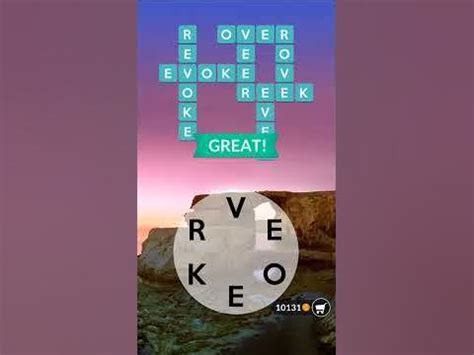 Answers of this level EVER EVOKE OVER REEK REVOKE ROVE VEER Navigate through the game guide topics Previous Wordscapes level 1954 Next Wordscapes level 1956. . Wordscapes level 1955